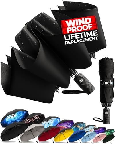 Amazon.com: Chakipee Travel Inverted Umbrella Compact Windproof